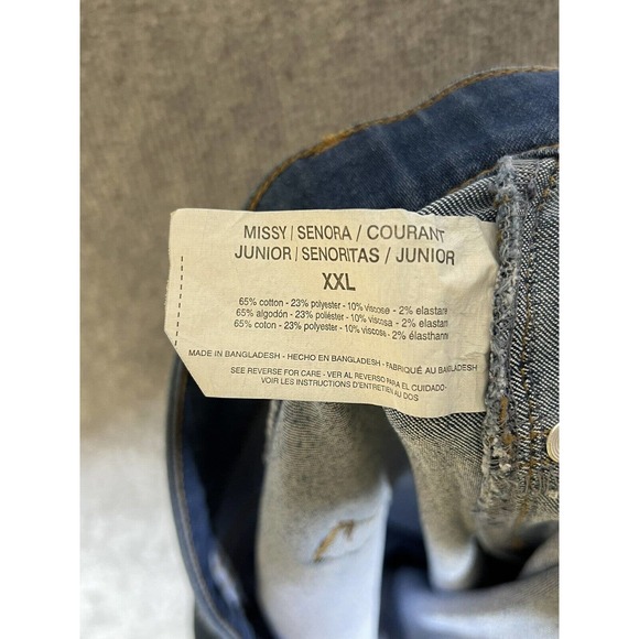 Isaac Mizrahi Pull On High Rise Skinny Jeans Womens Size XXL Stretch Blue Denim - Picture 4 of 12